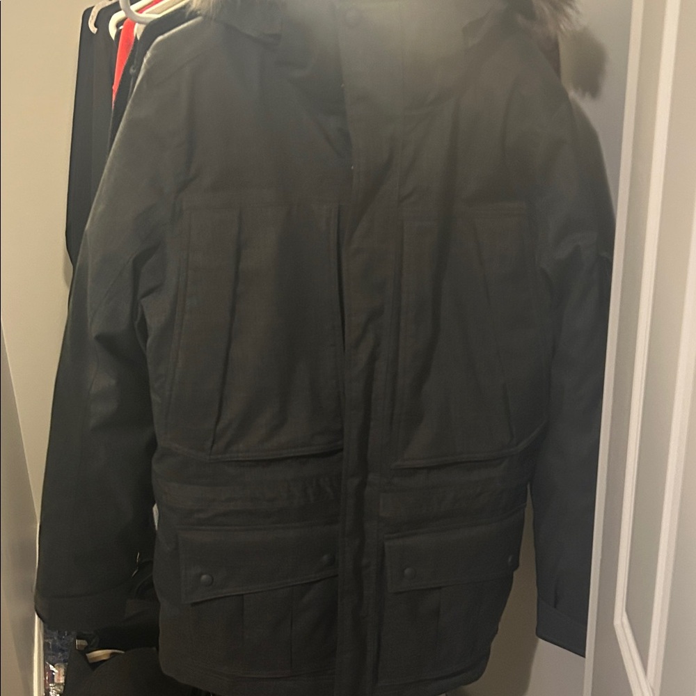 L.L. Bean Men's Dark Gray Puffer Coat